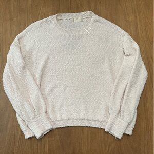 Altar'd State Textured Knit Sweater in Cream